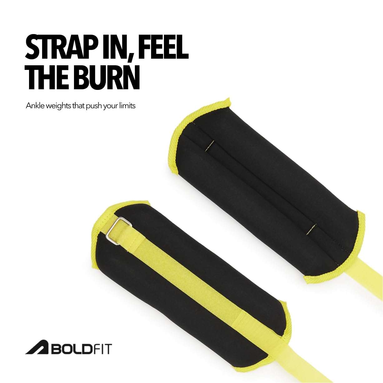 Boldfit Ankle Weights 1kg X2 Pcs Wrist Strap For Gym AnkleWeight Cuff 1kgs Leg Weight For Men & Women Weights For Legs For Training, Workout Unisex Weight Neoprene Resistance 1kg X 1 Pair 5