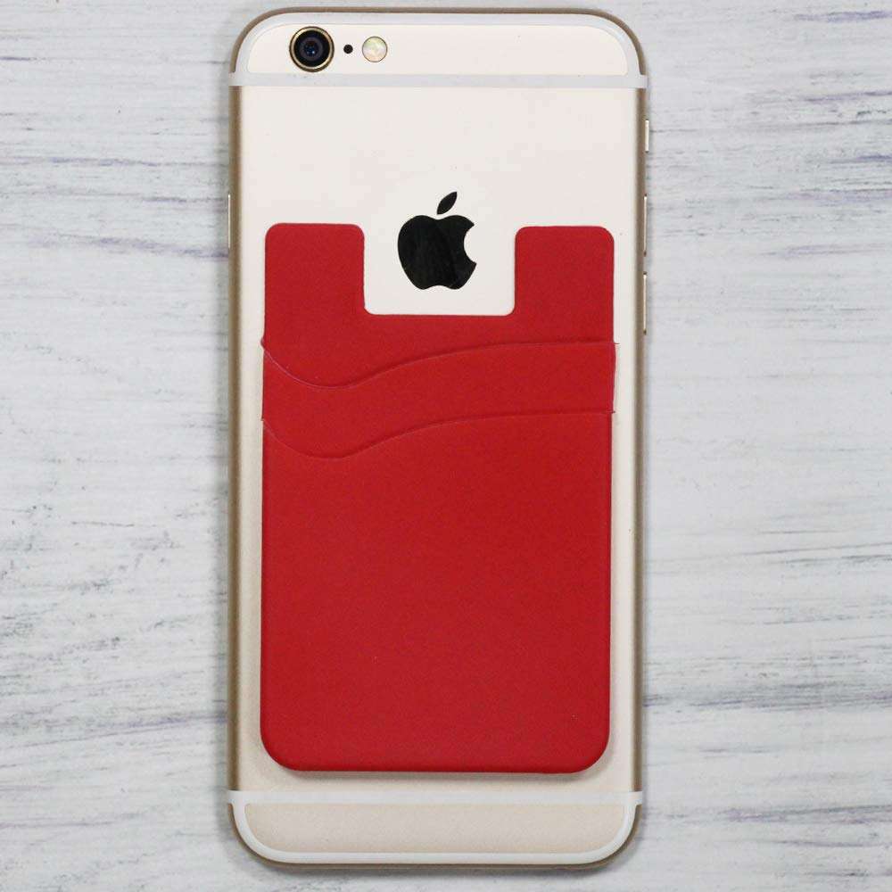 Card Holder for Back of Phone, Adhesive Credit Card Sleeve Stick on Wallet for iPhone,Samsung (Multi-Colors) 4