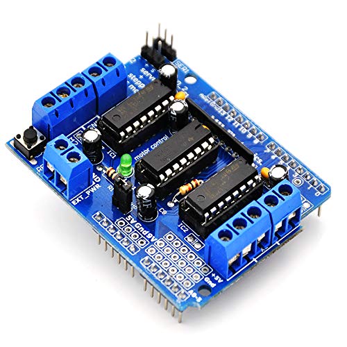 INVENTO 4 Wheel Car Kit Metal Chassis 260x130x45mm + 30 RPM DC Motor + 70x40 mm Wheel + UNO R3 + L293D Shield Robot Smart Car DIY 3