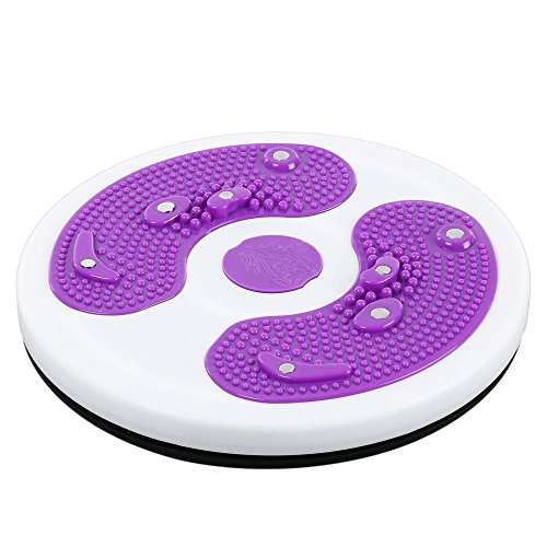 SKYFUN (LABEL) Plastic Tummy Waist Twister Magnetic Disk Hot Sweating Body Shapers Slimming Rotating Machine Ankle Body Aerobic Exercise Reflexology Cincher Girdle Both Direction Rotation-Multi Color 1