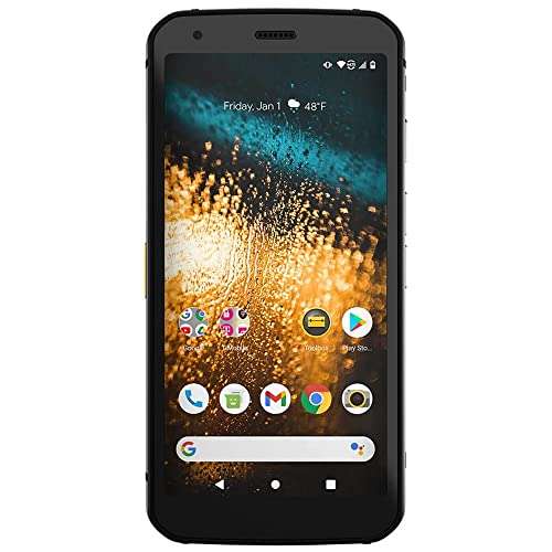 CAT Phone S62 (128GB, 4GB) 5.7" IP68 Rugged Waterproof Android Smartphone, 48MP 4K Camera, All Day Battery, Snapdragon 660 (T-Mobile GSM Unlocked for Global) (w/ 256GB SD, Black) 2