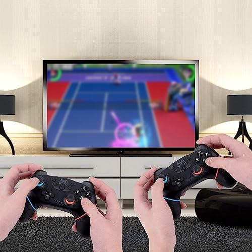 Diswoe Upgraded Wireless Controller for Switch/Lite/OLED/Switch 2 Pro Controller for Switch Remote Joystick Gamepad Supports Wake up, Gyro Axis, Turbo, Dual Vibration and Screenshot Function 2