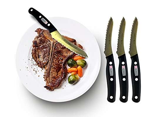 Miracle Blade IV World Class Professional Series Set of Four (4) Serrated Steak Knives 3