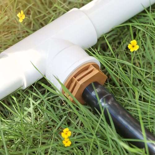 Copadri 12 Pieces 3/4 Inch PVC to 1/2 Inch Drip Irrigation Adapter Fittings, 3/4" Male Pipe Thread(MPT) x 1/2" Drip Line Barbed Coupling Connectors 3/4-in PVC to 1/2-in Poly Tubing Adapter 6