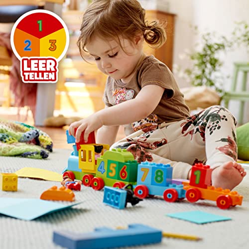 LEGO 10847 DUPLO Number Train Toy,Award-Winning Building Set with Large Number Bricks,Preschool Education Toys for Toddlers ( Multicolor,1.5 Yrs Old), 23 Pcs 2