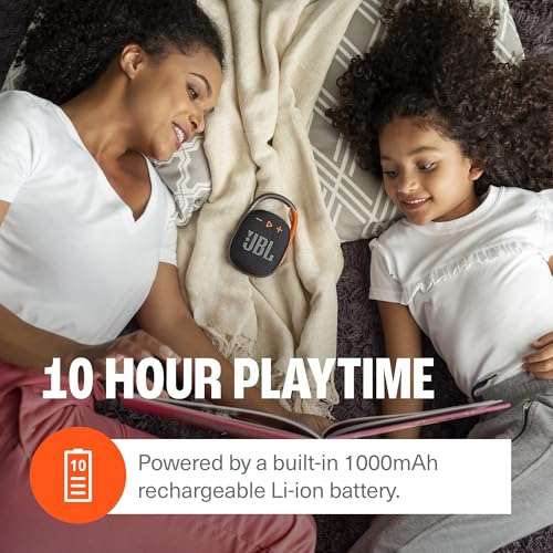 JBL Clip 4 - Portable Mini Bluetooth Speaker, big audio and punchy bass, integrated carabiner, IP67 waterproof and dustproof, 10 hours of playtime, speaker for home, outdoor and travel (Squad) 5