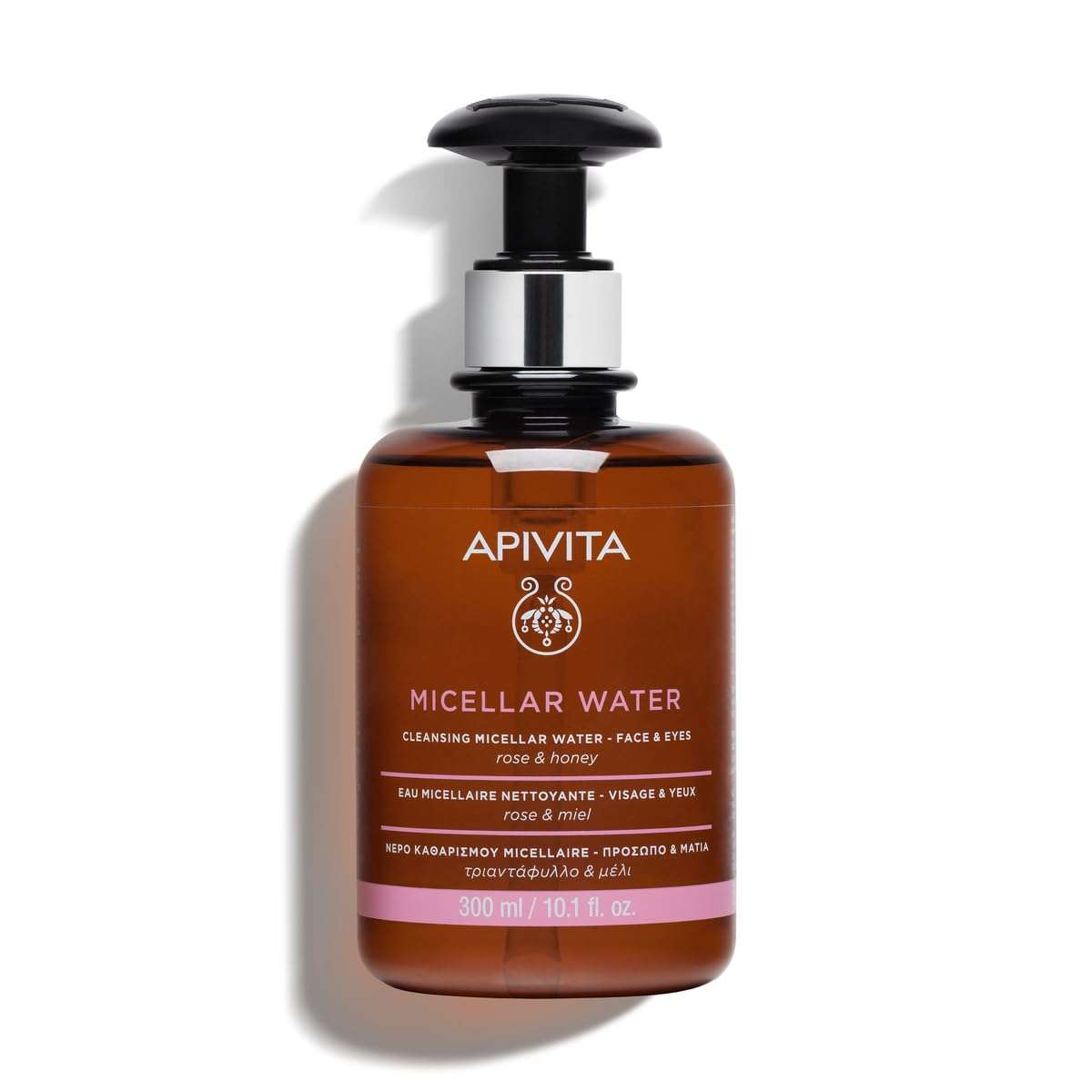 APIVITA Micellar Water | Hydrating & Noursishing Cleansing Micellar Water for Face & Eyes with Rose & Honey, 300 mL / 10.1 oz 1