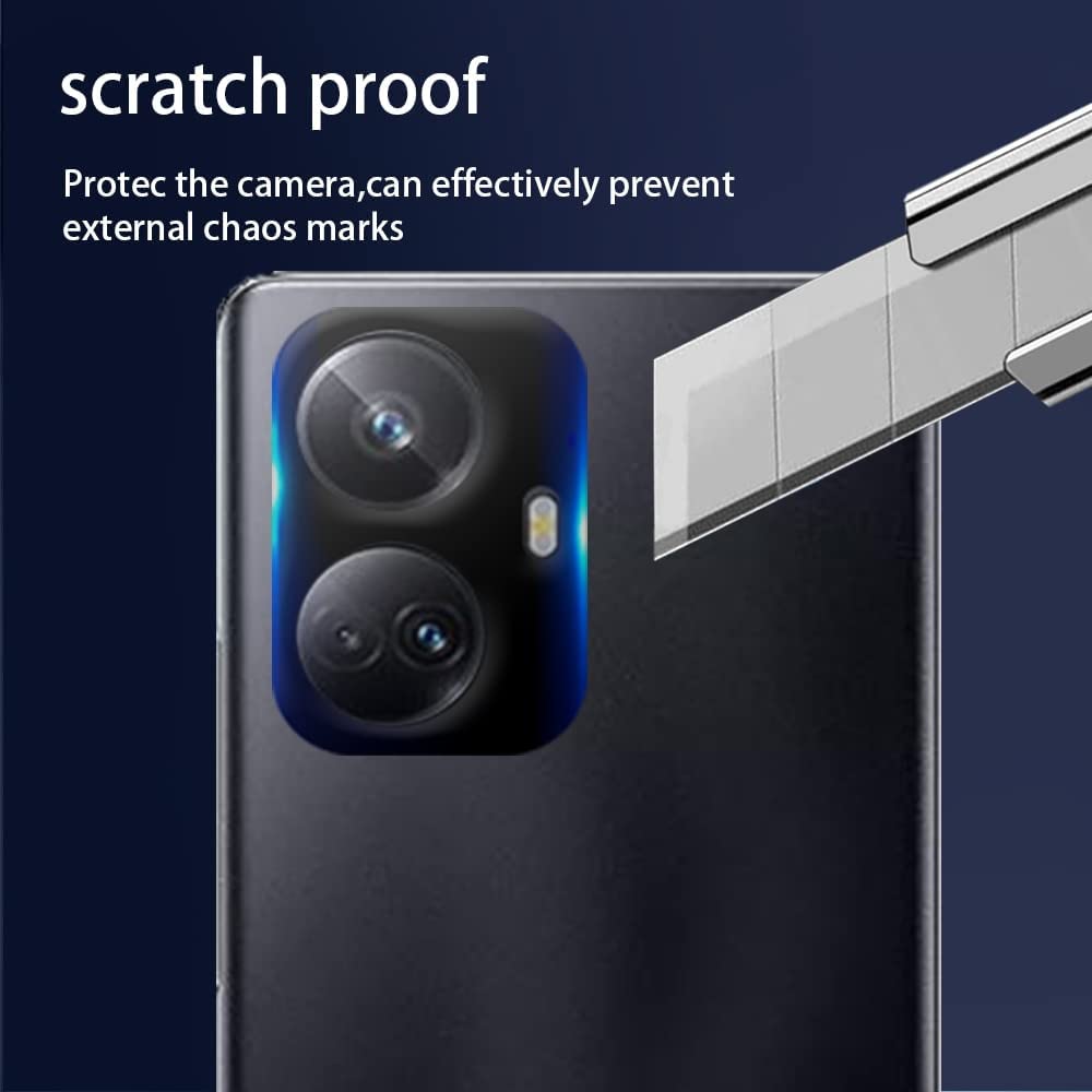 ZARALA Camera Lens Protector Tempered Glass Compatible with Smooth Finish HD Clear Camera Glass Protector Camera Lens Screen Protector (Realme 10 Pro Plus, Back Camera Lens Protector) 5