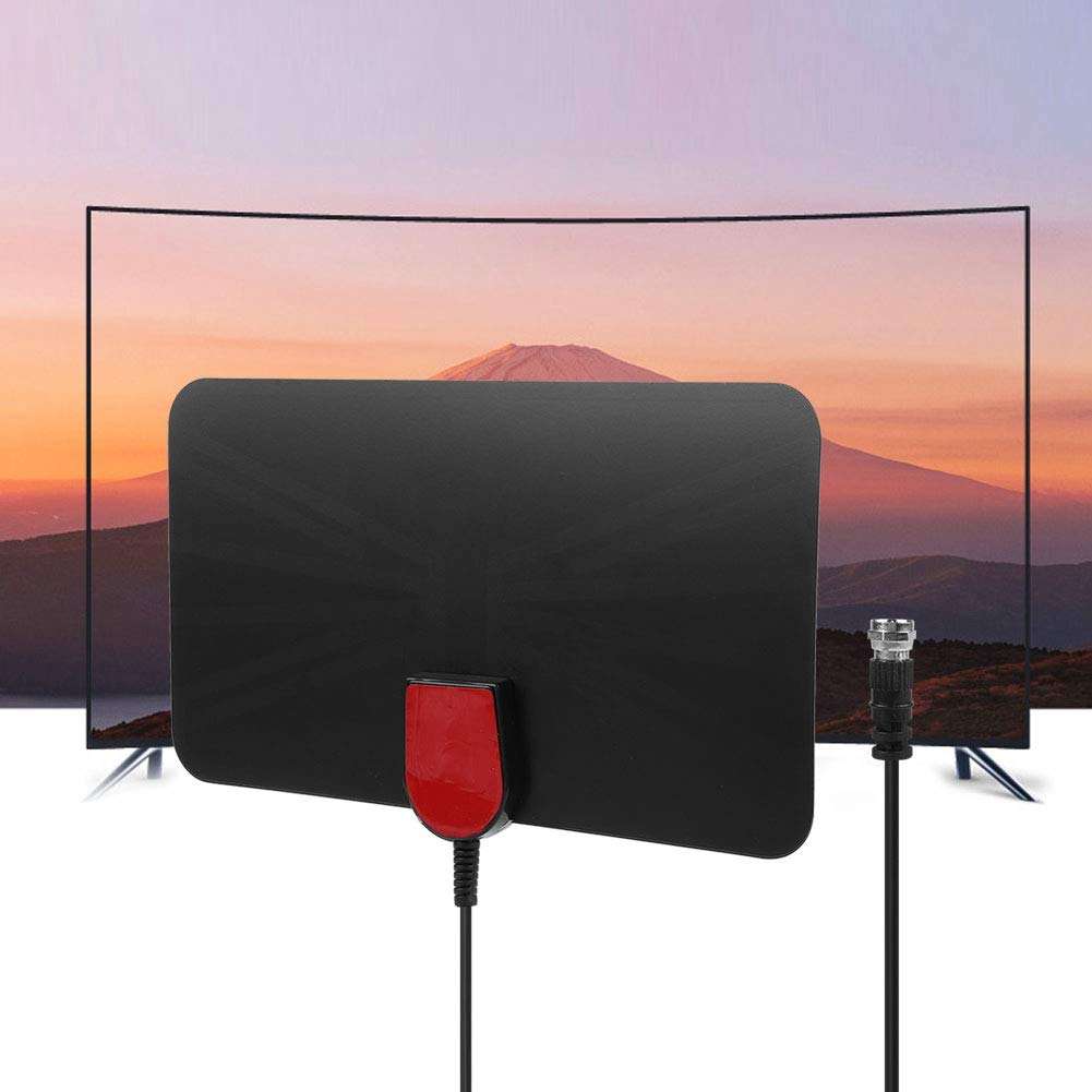 Junluck Flat Antenna, Plug and Play Digital TV Antenna, 3 Meter Cable for Full HD Digital TV for ATSC/DVB-T2 System 2