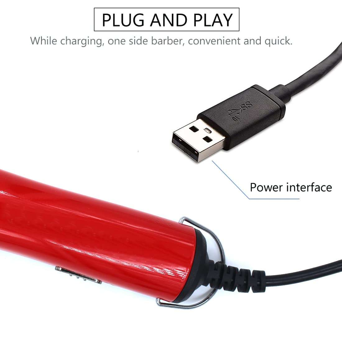 Corded Electric Waterproof Professional Barbar approved Hair Clipper Beard Mustache Trimmer Powerful 9W Shaver Cutter Cleaner Electric Razor for Men Multicolor (3 Year Warranty) 850 5