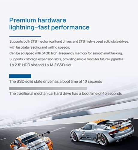 Dell OptiPlex 7000 Micro Form Factor Mini Business Desktop, Intel Core i5-10500T Processor, 32GB RAM, 1TB PCIe SSD, HDMI, 2X DisplayPort, USB Type-C, RJ45, Wi-Fi 6, Windows 11 Pro, Black 3