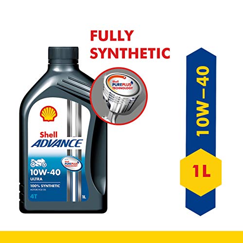 Shell Advance Ultra 4T 10W-40 API SN Fully Synthetic Motorbike Engine Oil (1 L) 2