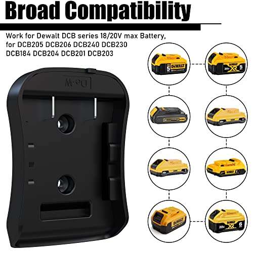 Battery Adapter for Dewalt Battery, Power Wheel Adapter for Dewalt 20v Battery,Power Wheels Battery Conversion Kit with Fuse and 14 Gauge Wire Connector for Ride On Truck, Robotics, Rc Toys 5