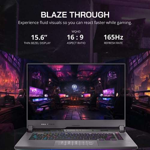 Asus 2022 ROG Strix G15 15.6'' FHD 144Hz Gaming Laptop, AMD Ryzen 7-4800H, 16GB RAM, 512B PCIe SSD, Backlit Keyboard, GeForce RTX 3060 Graphics, Windows 11 Home, Gray, 32GB Snowbell USB Card 3
