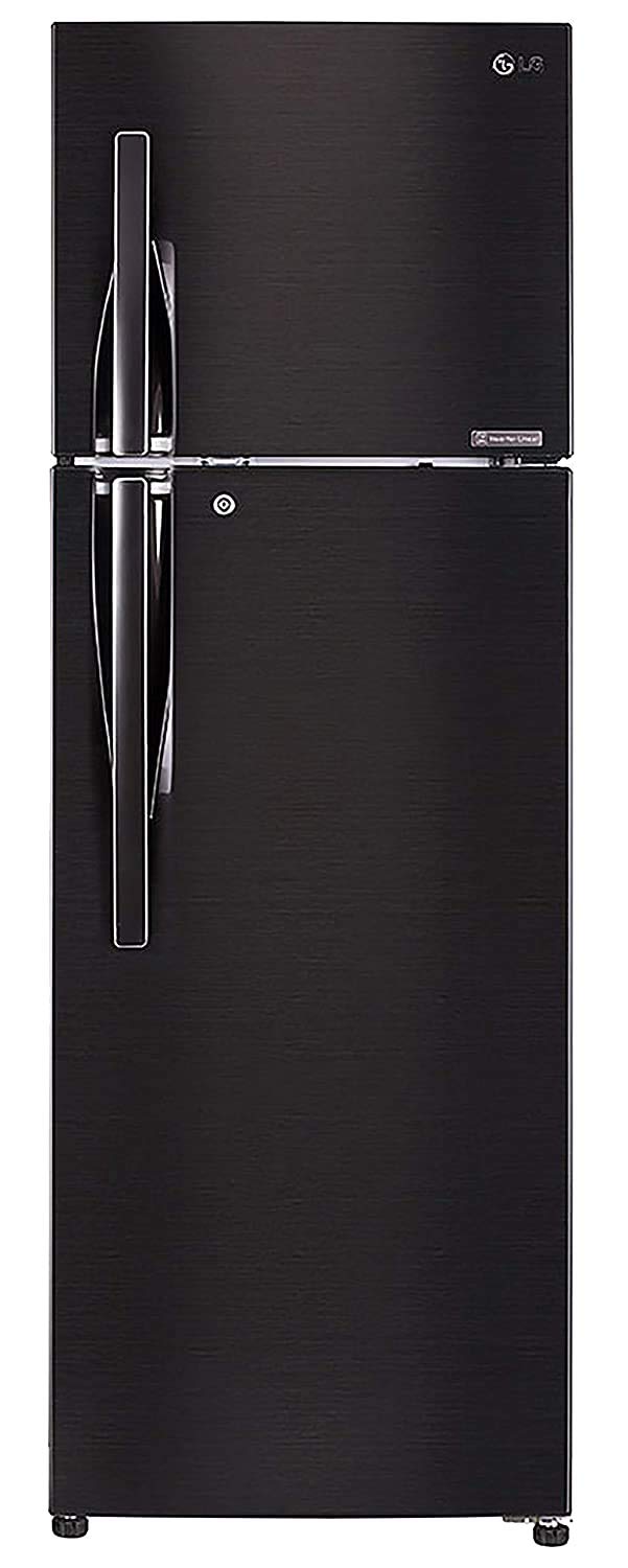 LG 335 L 3 Star with Inverter Double Door Refrigerator (GL-T372JES3, Black, Ebony Sheen, 2022 Model) 1
