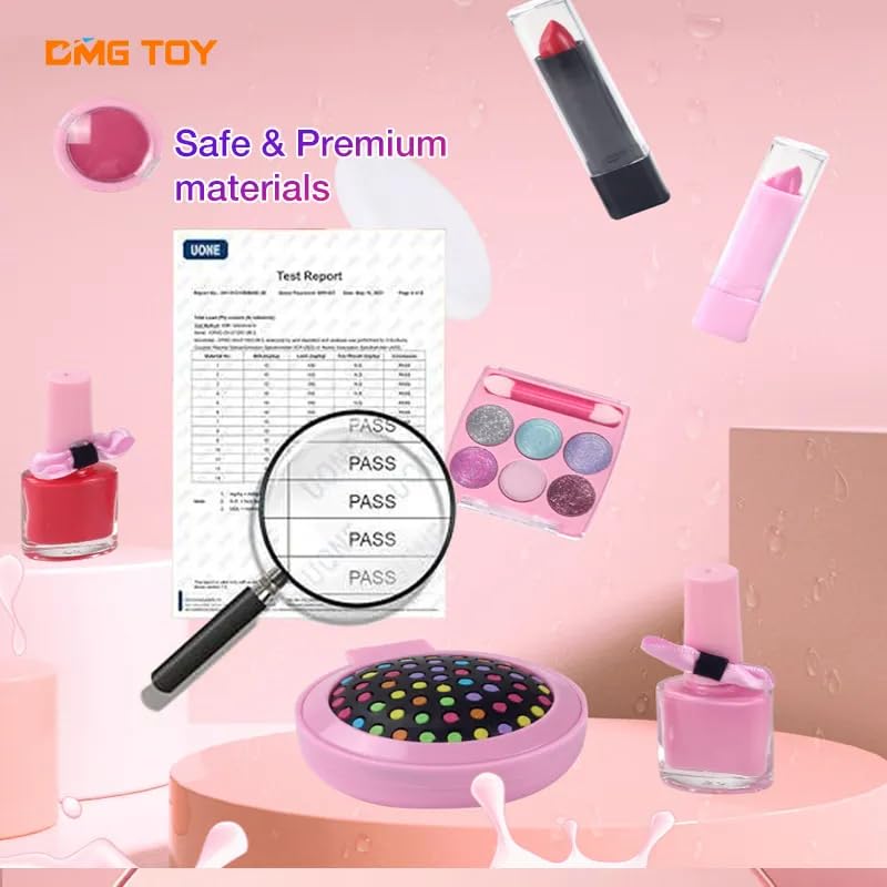 Toyfinity Kitty Beauty Makeup Set for Girls Toy Non Toxic usable Makeup Beauty Set Toy Easily Removable Girls Make up Toy Set Pink Beauty Best Toy for Girls Baby Toys for Girls 5