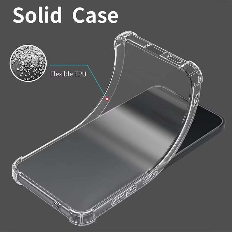 PrimeLike Shockproof Bumper Ultra Clear Slim Anti-Slip Grip Soft Flexible Back Cover for Infinix Note 50s (Transparent) 6