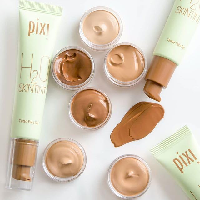 Pixi Beauty H2O SkinTint Tinted Face Gel, 1.2 fl oz / 35 ml, Cinnamon 5