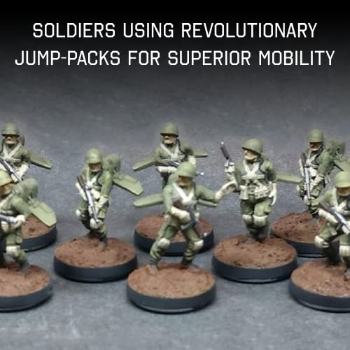Wargames Delivered Bolt Action Konflikt '47 US Firefly Jump Infantry 28mm Konflict '47 WWII Tabletop Miniatures Model for Miniature Wargaming by Warlord Games 5