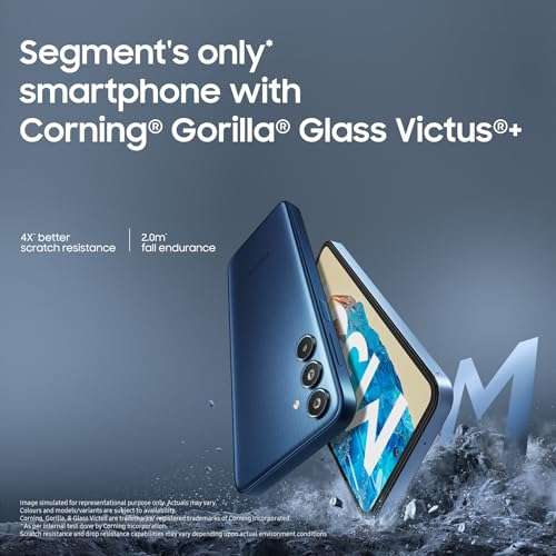 Samsung Galaxy M35 5G (Thunder Grey,8GB RAM,128GB Storage)| Corning Gorilla Glass Victus+| AnTuTu Score 595K+ | Vapour Cooling Chamber | 6000mAh Battery | 120Hz Super AMOLED Display| without Charger 4