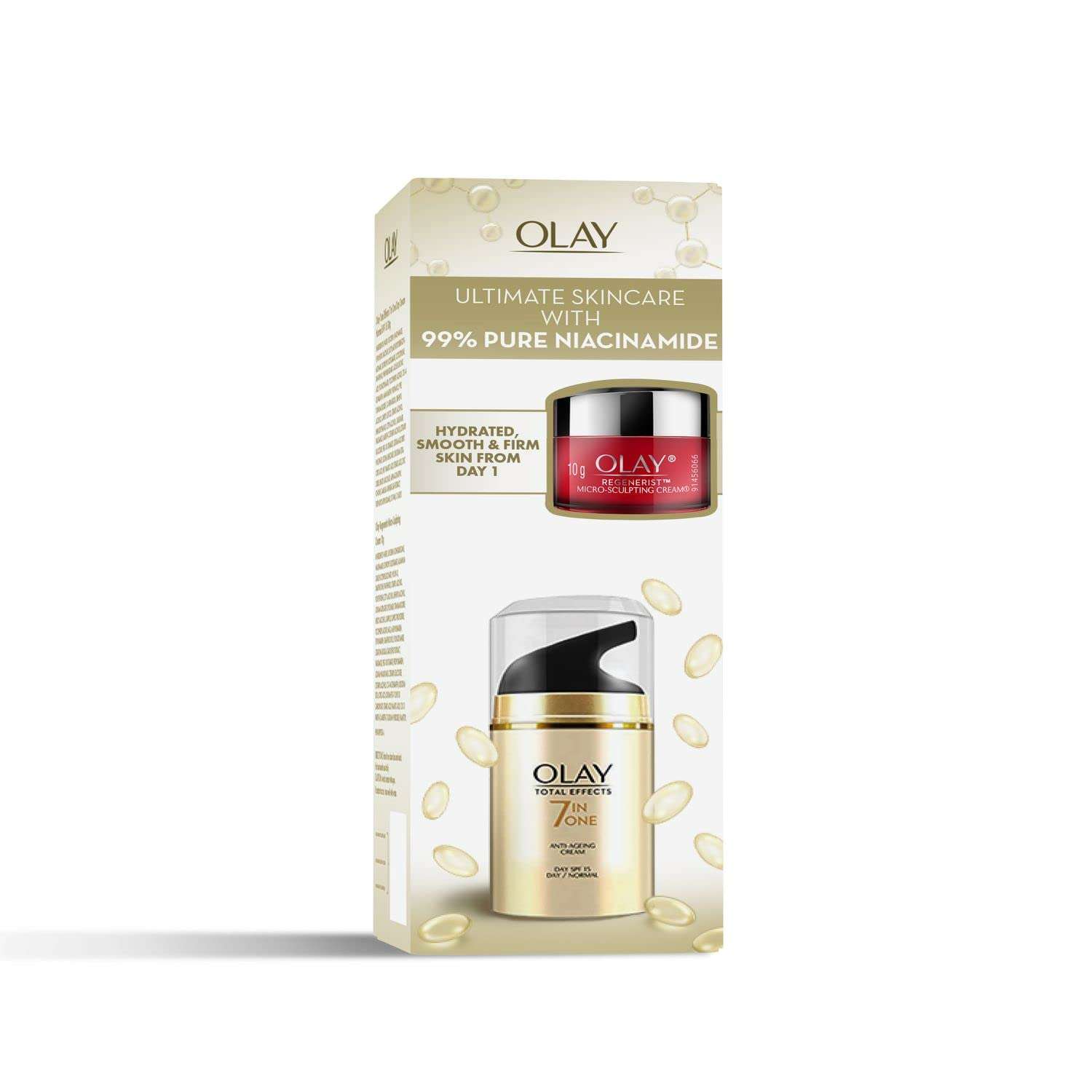 Olay TE Day Cream 50g + Olay Regenerist Micro-sculpting Cream Mini 10g – Ultimate Skincare kit 1