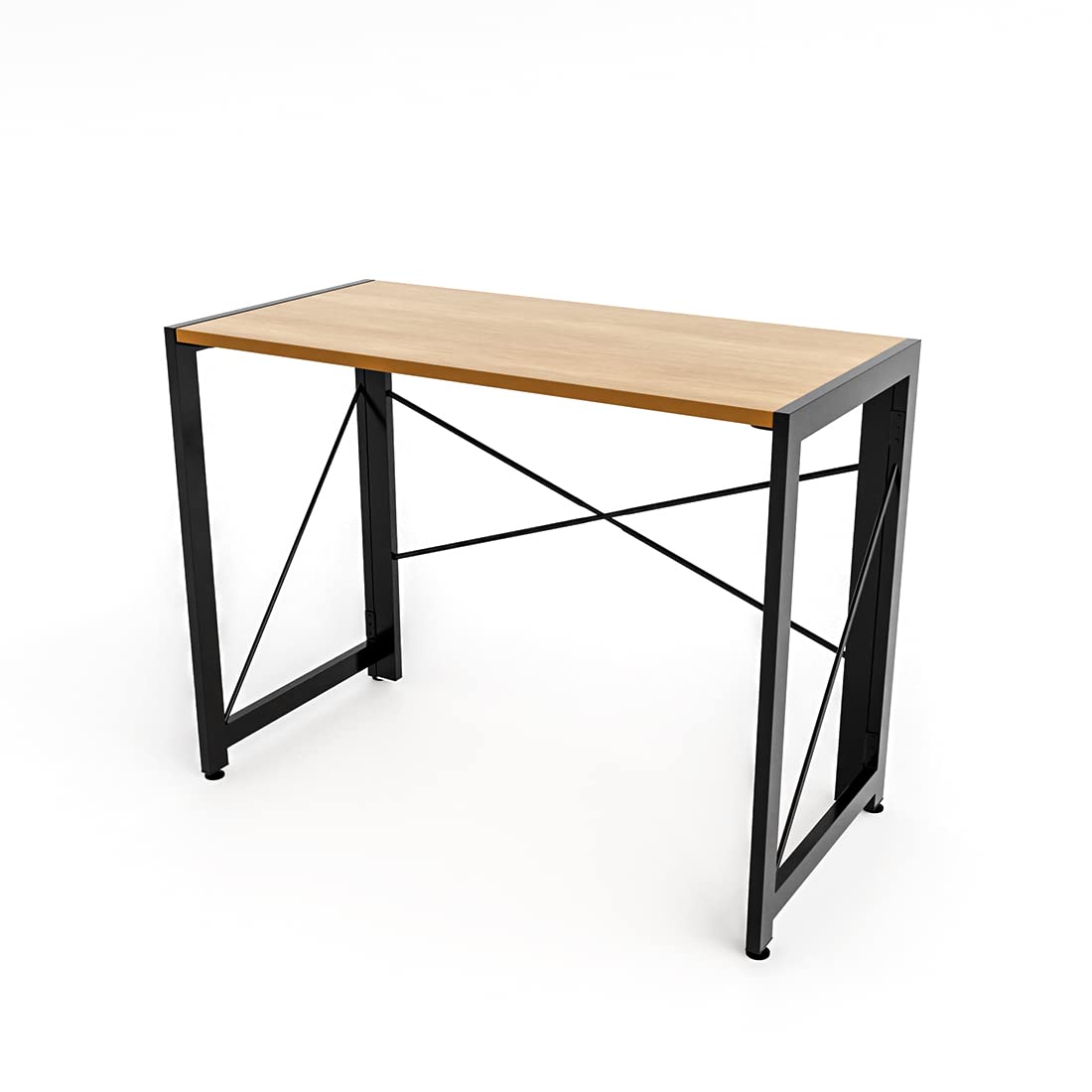 FURLAY Foldable Desk or Study Table (Light Brown) 6