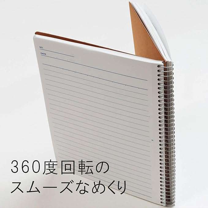Maruman Spiral Note BASIC (A4), Ring Binding, 40 Sheets / 80 Pages, 6.5mm ruled, (N235), MADE IN JAPAN. (Pack of 3) 5
