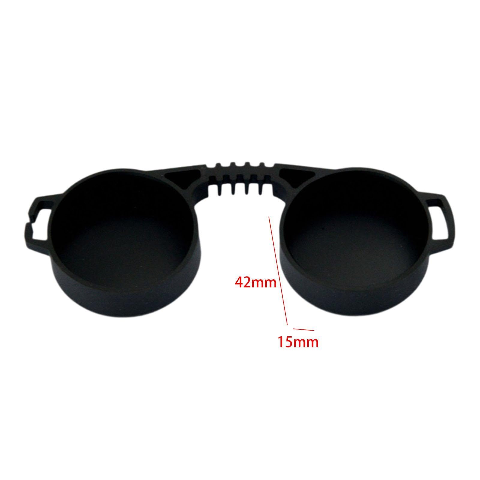 MagiDeal Lens Caps Binocular Accessories Black Compact Professional Sturdy 10x42 Direct Replace Gifts Protective Covers for Binoculars, Eyepiece 6