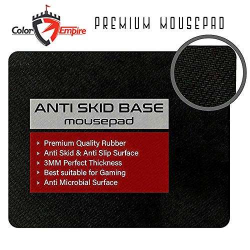 Color Empire Premium Printed Keychain & Mouse Pad for PC Computer and Laptop Combo| Excuse Me | Non Slip Anti Skid & Waterproof Mousepad | Gaming Mousepad 4