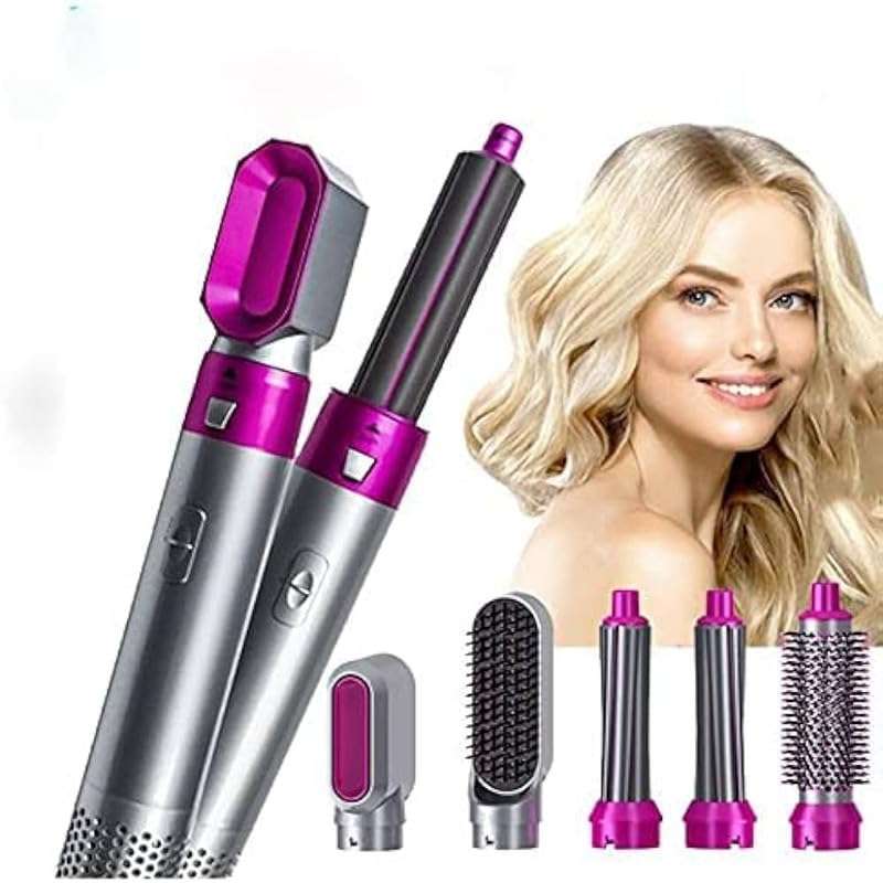 Drumstone (Limited Time Offer With 17 Years Warranty) 5 IN 1 Hair Dryer Brush, Multifunctional Hot Air Styler Hair Tools Detachable Brush Head for Straightening Curling Drying Combing 1