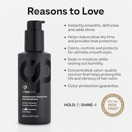 Colorproof Radically Smooth Taming Crème 5.4 Fl. Oz Smoothing Hair Cream with Black Currant, Jasmine & Peach Scent, Color Preserving and Humidity-Resistant Styling Cream 3