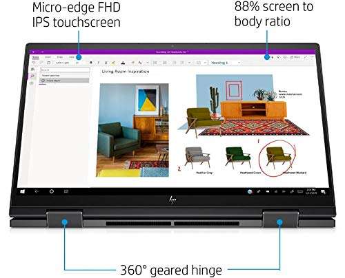 HP Envy X360 2-in-1 15.6 Inch FHD Touchscreen Laptop Bundle, AMD Six-Core Ryzen 5 4500U (Beat i7-7500U), 32GB RAM, 1TB PCIe SSD, Backlit Keyboard, Fingerprint Reader, HDMI, Windows 10 2