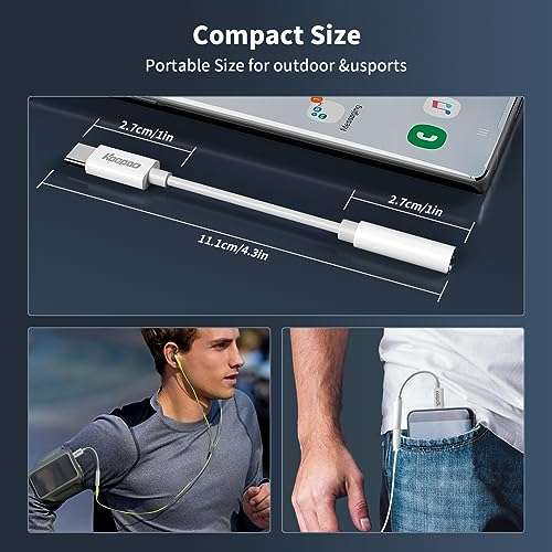 OOPAO USB C to 3.5 mm Female Headphone Jack Adapter (2) 6