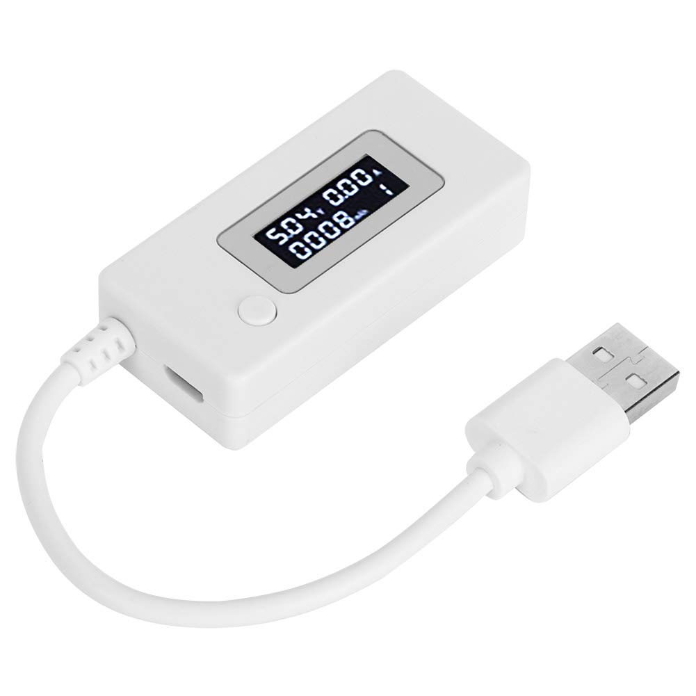 Mavaol USB Voltage Tester, LCD Display, Accurate Voltage, Current, Capacity Measurement, Monitor for Smartphones, Tablets, Power Banks and Devices (White) 6