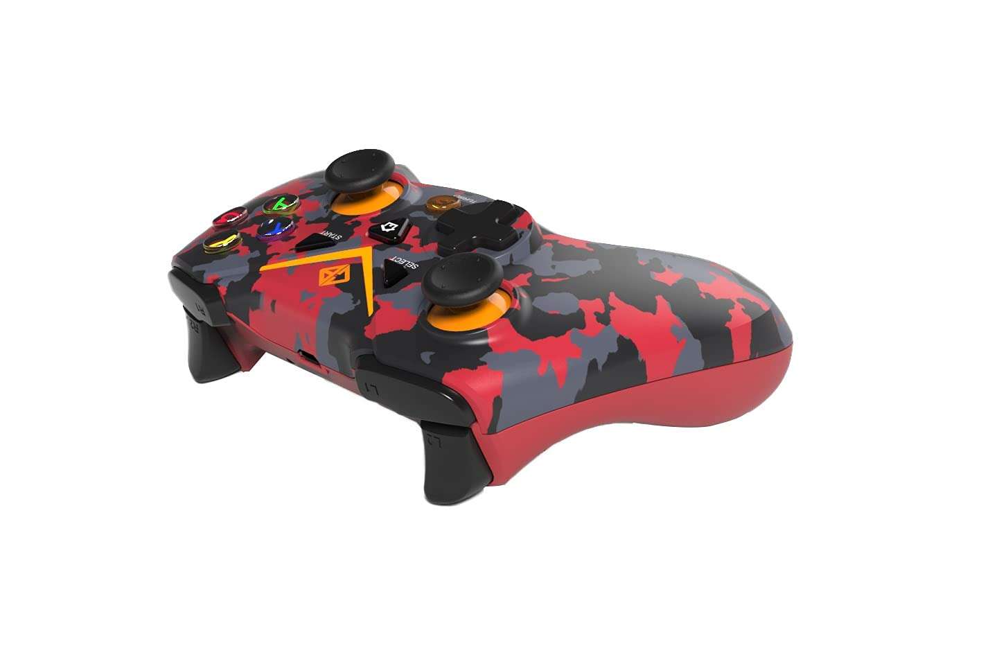 Cosmic Byte C3070W Nebula 2.4G Wireless Gamepad for PC/PS3 supports Windows XP/7/8/10, Rubberized Texture (Camo Red) 5