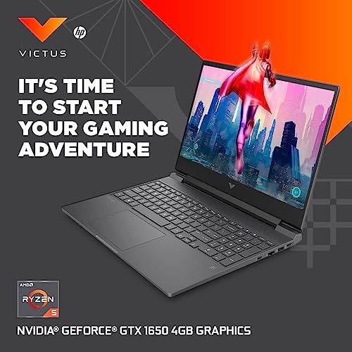 HP Victus Gaming Laptop AMD Ryzen 5 5600H,15.6inch(39.6cm) FHD Gaming Laptop/8GB RAM/512GB SSD/NVIDIA GeForce GTX 1650 4GB GDDR6 Graphics/Backlit KB/Win 11/B&O/Alexa/XboxPass 15-fb0122AX 4
