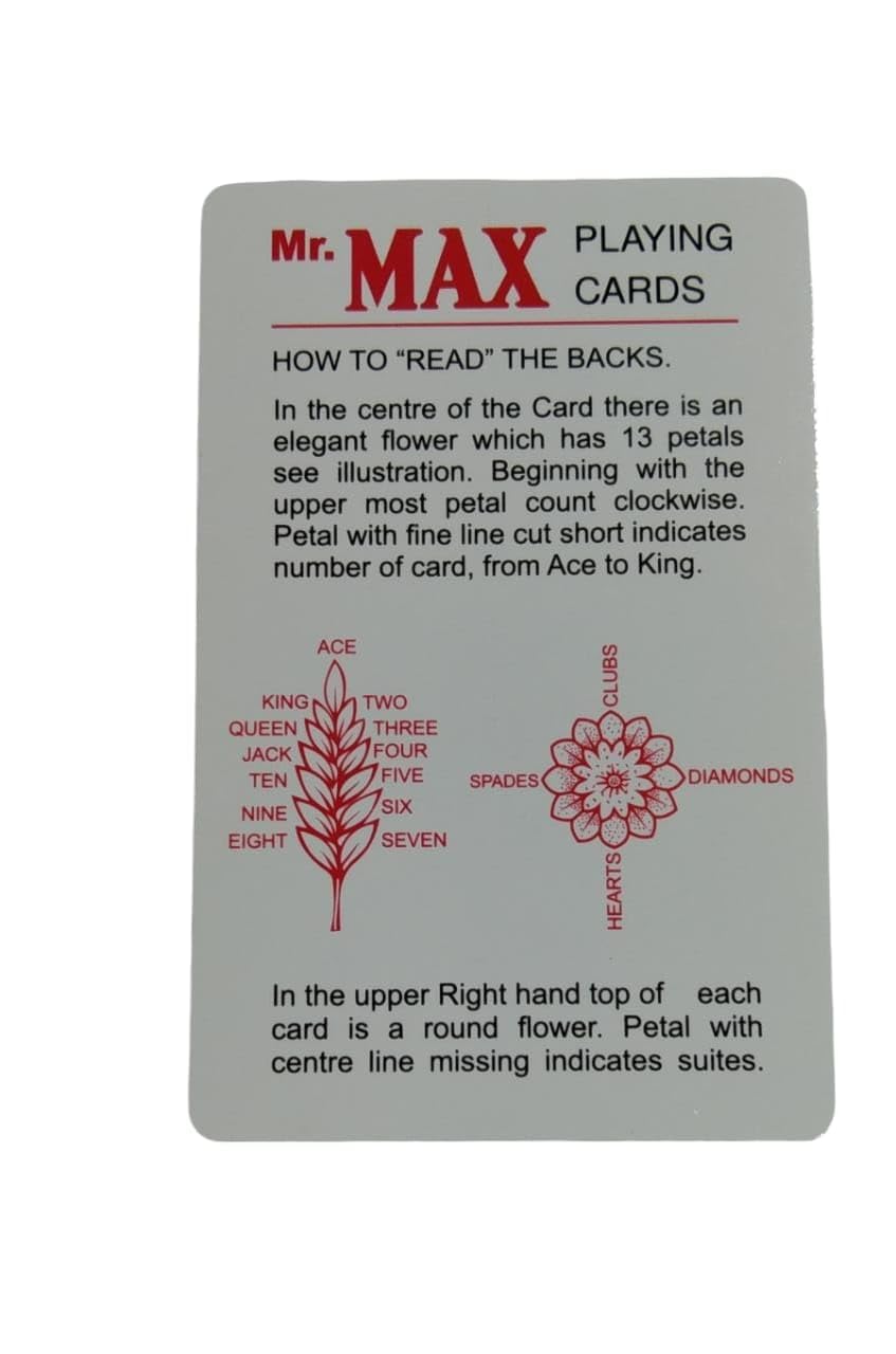 Patil Magic Mr.Max (Red) Playing Cards Pack of 1 Deck 4