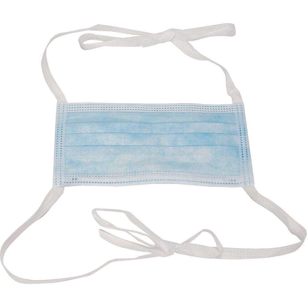 TeeBustrr Non-Woven Fabric Disposable 3 Ply Mask (Blue, Without Valve, Pack of 100) for Unisex 3