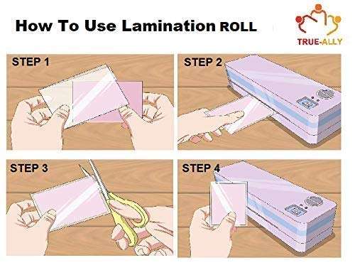 True-Ally Thermal lamination sheet roll 12 inch x 20 mtrs, 70 microns, A3 Size compatible Ultra clear Technology 3