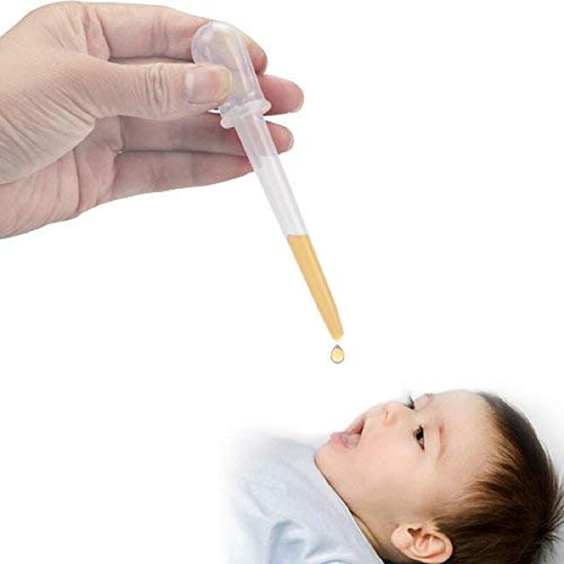 Honey Shopee Baby Safe Medicine Spoon and Medicine Dropper with Baby Safty Baby Nail Cutter Nail Clipper Nail Safety Scissors Nail Care New Clipper for Baby (Colour May Vary) (Dropper-with Scissor) 5