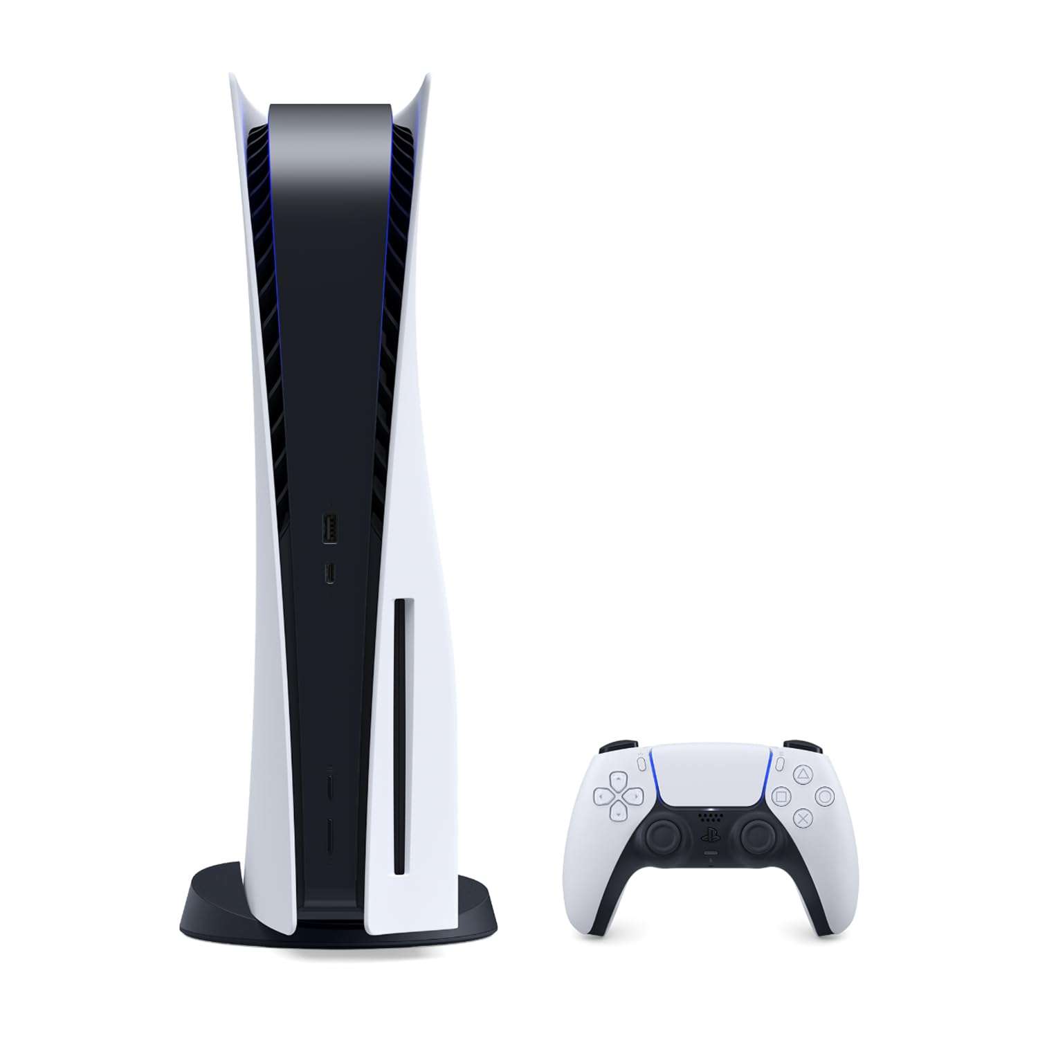 PlayStation 5 Enhanced Storage 2.8TB Disc Version Console - PS5 Disc Console with 2.8TB Ultra-High Speed PCIe Gen 4 NVNe SSD, DS Controller, Charger, White, with God of War Voucher 5