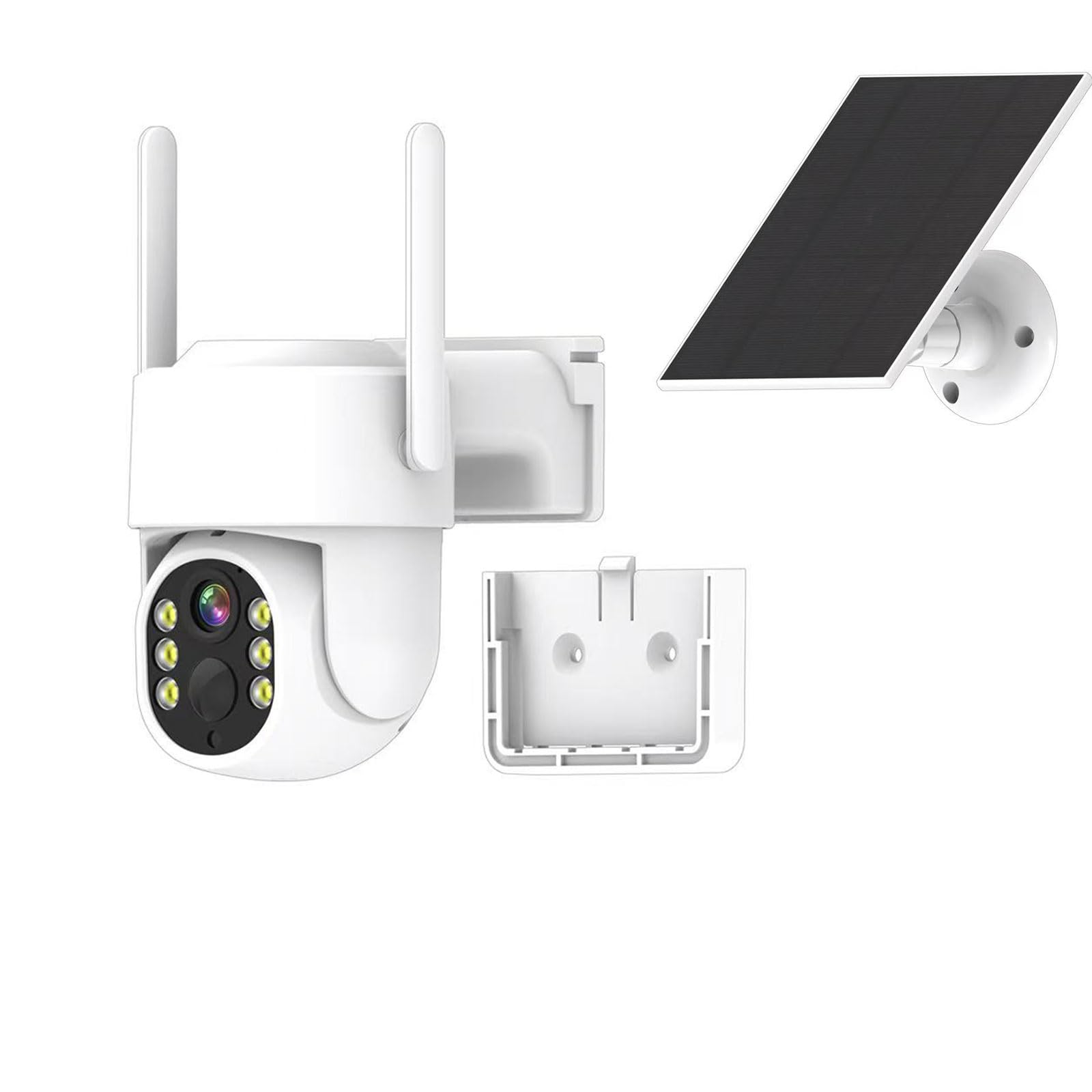 CASACOP 4G LTE Cellular Solar Security Camera, No WiFi Needed Wireless Outdoor Camera, Includes Memory Card & SIM Card Solar Powered 4K Camera, PIR Motion Sensor, Color Night Vision, 360° Live View 1