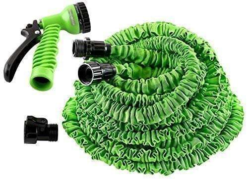 Dharm Enterprise Garden Pipe New Expandable Magic Flexible Water Hose 50 Ft / 15 M EU Hose Plastic Hoses Pipe with Spray Gun to Watering Washing Cars (50feet / 15m) (Multi) 5
