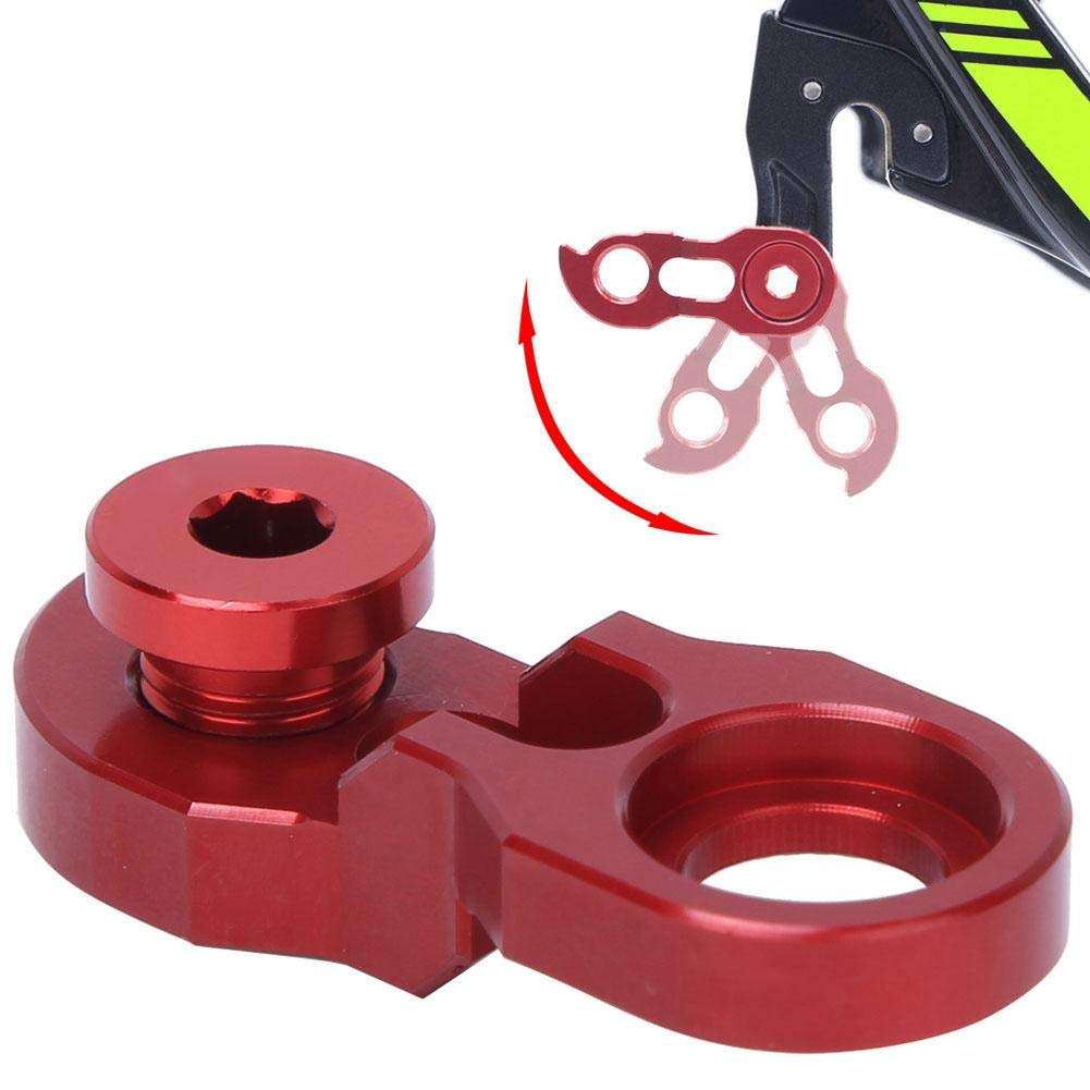Derailleur Hanger Extender, RA105 Risk Bicycle Rear Derailleur Hanger Extension Bike Frame Tail Hook Extender for 34T-52T(Red) 6