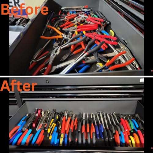 ToolBox Widget - Plier Organizers Kit | Magnetic Plier Holder for Tool Drawer | Modular Tool Storage Organizer for Professional & DIY Mechanics | Organize Tools for Fast Accountability - 1 Kit 2