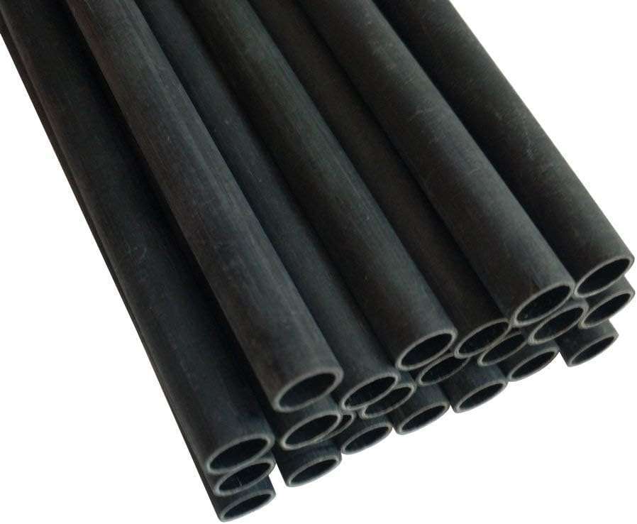 ZSHJGJR 30 Inch Pure Carbon Arrow Shaft 340 400 500 600 Spine Carbon Bare Shaft Tube ID 6.2mm for DIY Archery 6/12/24pcs (Spine 500, 24) 6