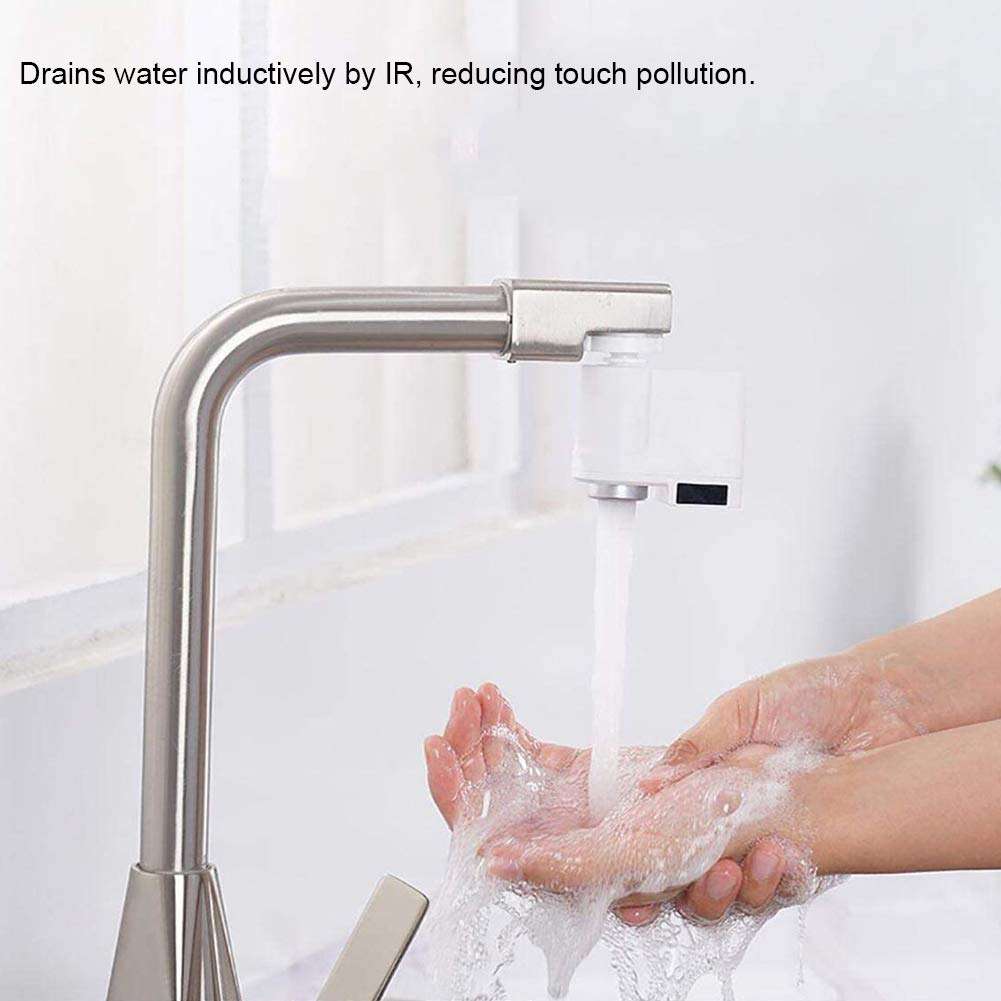Tomantery Water Saving Device Filter, Faucet Nozzle 6 Kinds of Adapters Simple Design Style Filter Faucet Bubbler Double Sensor for Home for Kitchen 3