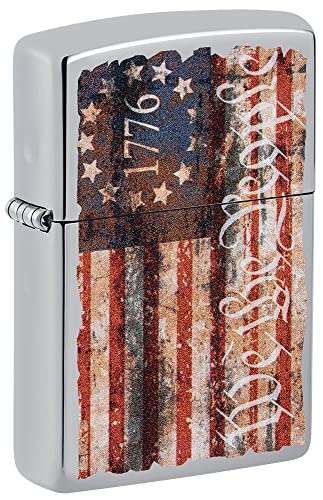 Zippo Etched Freedom Design Pocket Lighter 1