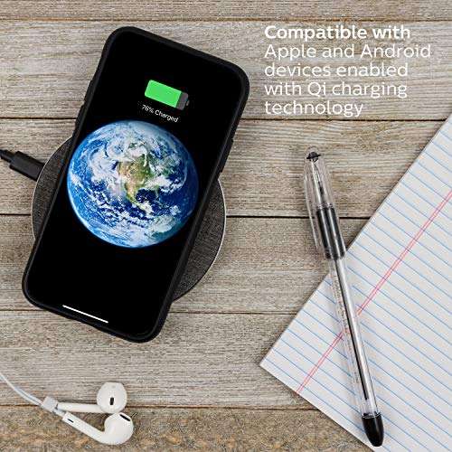Philips Fabric Wireless Charger, 10W Fast Charging, Qi-Certified for iPhone 13/12/11/Pro/Pro Max/Mini, Samsung Galaxy S21, Google Pixel 6, Gray, DLP9035BC/27 6