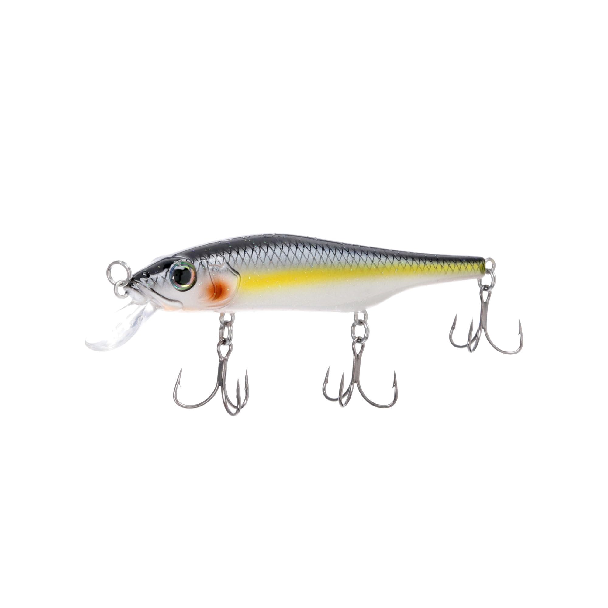 Bill Lewis Scope-Stik 120 Floating Jerkbait Fishing Lifelike Freshwater & Saltwater Lure with Mustad UltraPoint Triple Grip Hooks, Sneaky SHAD 1